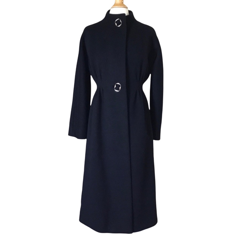 Vintage Pauline Trigere A Trigere Coat Black Wool Coat
